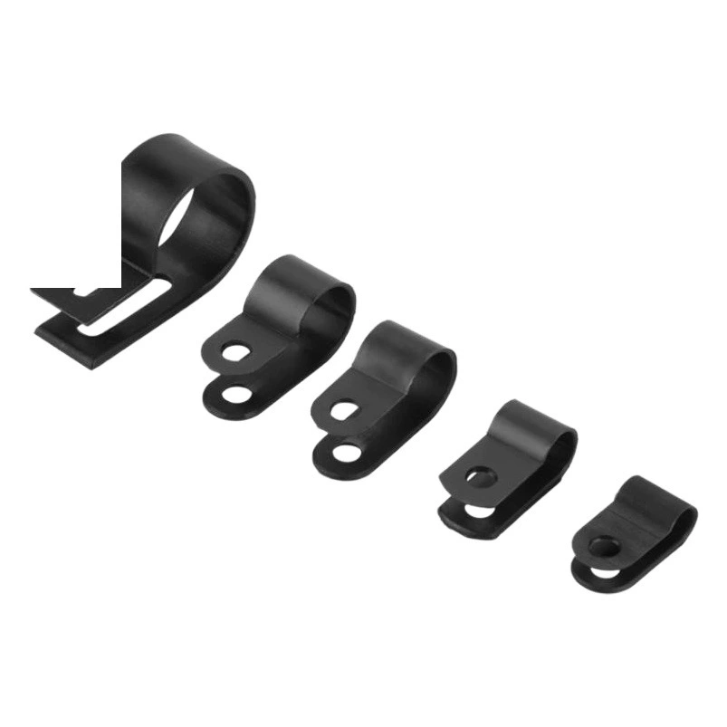 200 шт. кабельных зажимов P/R типа из нейлонового пластика, утолщенные фиксаторы для проводов, черные/белые