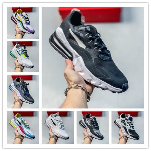 Putian Shoes Export Direct Sales Cross-Border Skin Airmax 270 React Men's and Women's Air Cushion Cushioning Sports Running Shoes