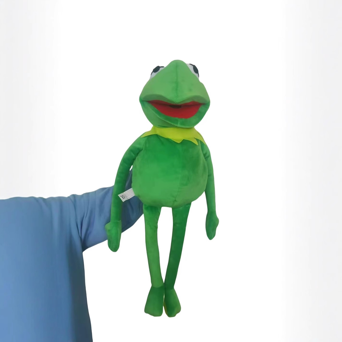 New in stock cross-border Kermit the Frog green frog cartoon hand puppet plush toy