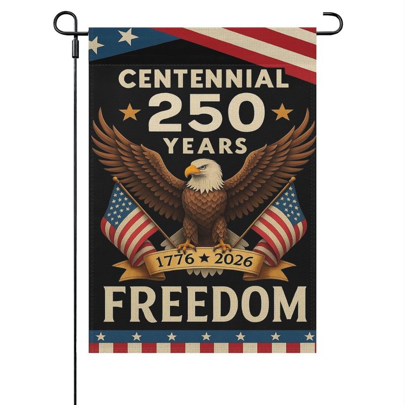 跨境热卖美国250周年花园旗纪念旗帜庭院装饰250 Years America|undefined