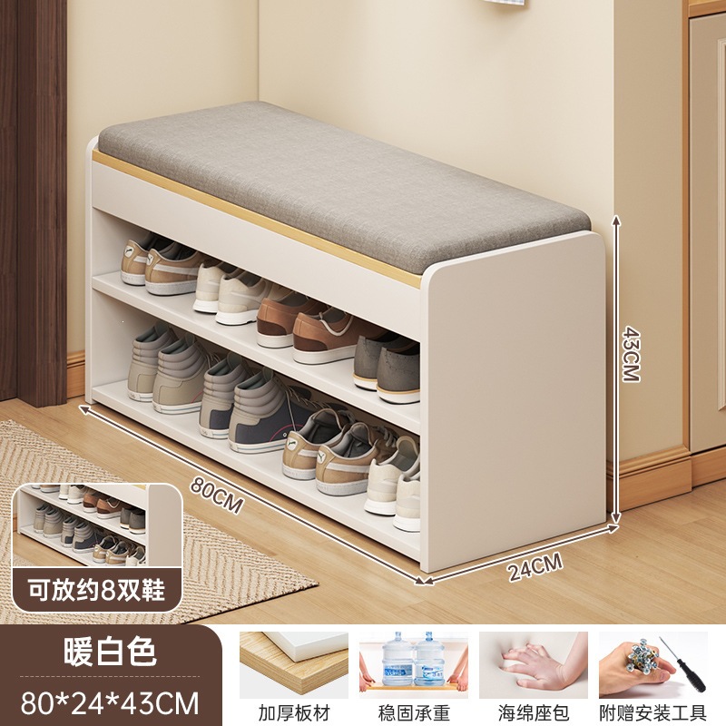 Fábrica directa taburete de zapatos puerta de entrada doméstica taburete de asiento taburete de zapatos muy estrecho en la puerta de asiento taburete de zapatos image 14