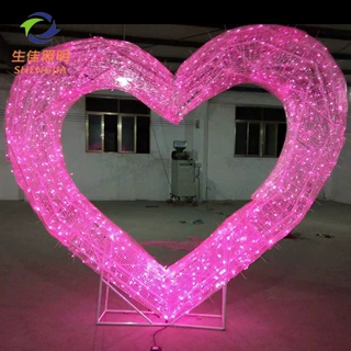 led滴胶造型图案灯LED滴塑爱心造型灯爱心 LED造型灯装饰景观灯