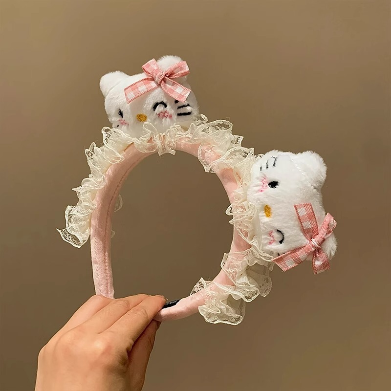 ネット赤超萌小衆kitty猫耳カチューシャ豹紋顔バンドかわいい蝶ネクタイ髪飾り洞窟|undefined