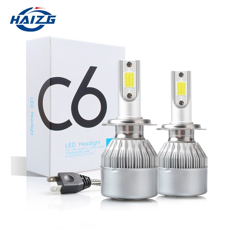 Эксклюзивная трансграничная поставка автомобильных светодиодных фар C6, светодиодные лампы для фар h4H7H119005, автомобильные лампы из авиационного алюминия.