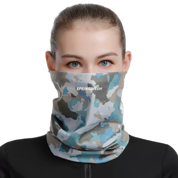 Camouflage dust-proof face mask, essential anti-smog mask and face towel for outdoor cycling, camouflage civilian neck scarf and hood