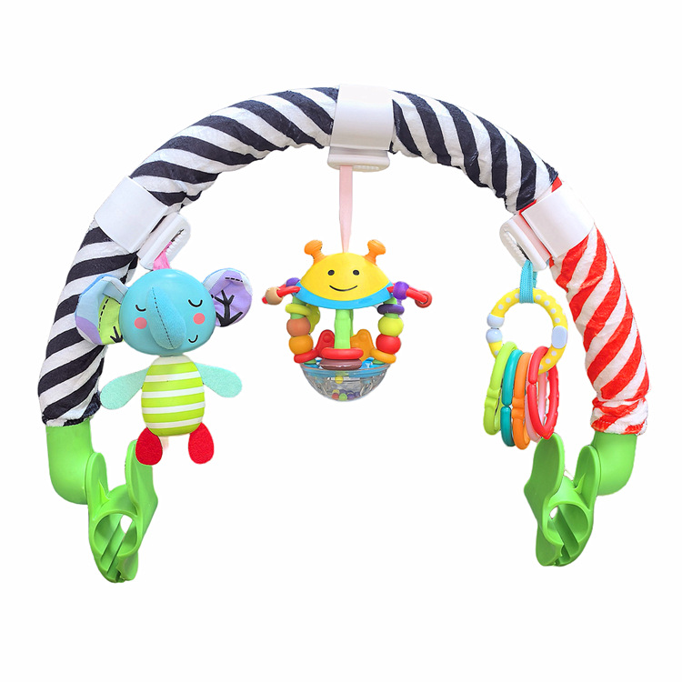 Clip para coche con elefante de cuentas