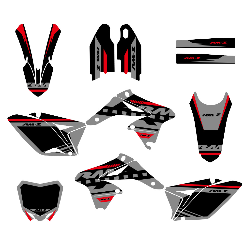 Pegatinas de motocicleta para Suzuki RMZ250 2010 - 2014 SUV conjunto completo de pegatinas de cuerpo
