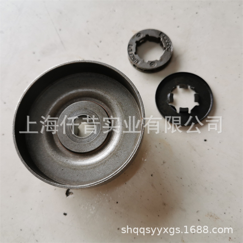 适配shindaiwa新大华488伐木锯链锯油锯离合碟链轮P021-037700