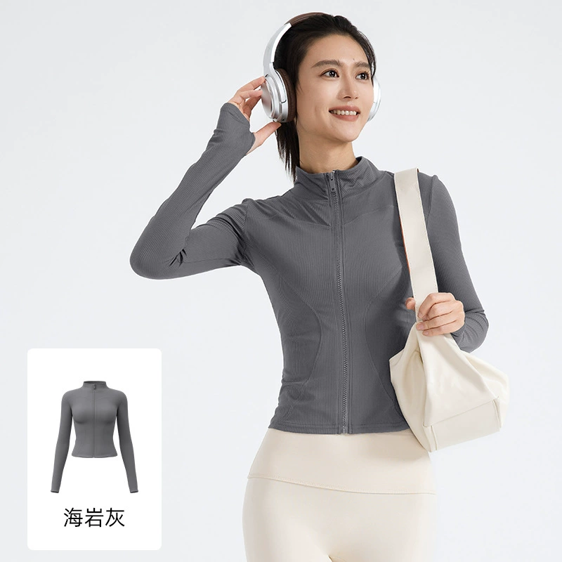 Одежда для йоги, куртка, приталенная, slim fit, для бега