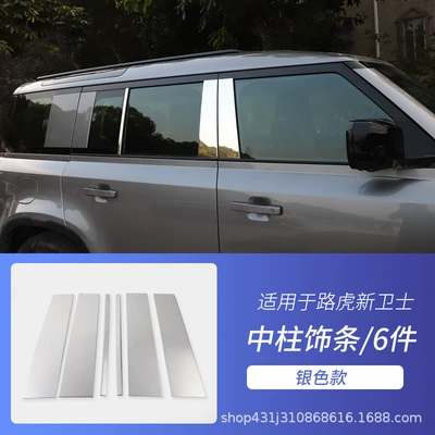 Stainless Steel Window Trim – Şüşə kənarı xromları/moldingləri - 6-pieces-of-110-version-center-column-silver