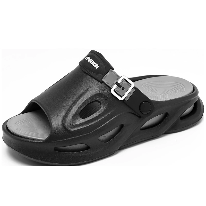Мужская летняя нескользящая верхняя одежда, износостойкие модные повседневные пляжные сандалии на толстой подошве и мужские тапочки с сандалиями и сабо на носке.