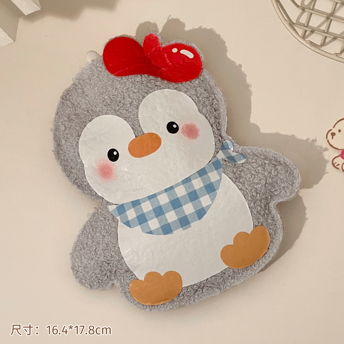 Oso de peluche de dibujos animados bolsa de agua caliente inyección de agua terciopelo de peluche pequeño calentador de mano de estudiante portátil lindo bolsa de agua caliente
