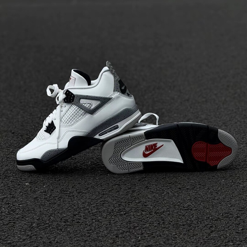 White Cement Fashion Versatile Shock-Absorbing Non-Slip Wear-Resistant Mid-Top Retro Height-Increasing Basketball Shoes for Men and Women White Gray 2025