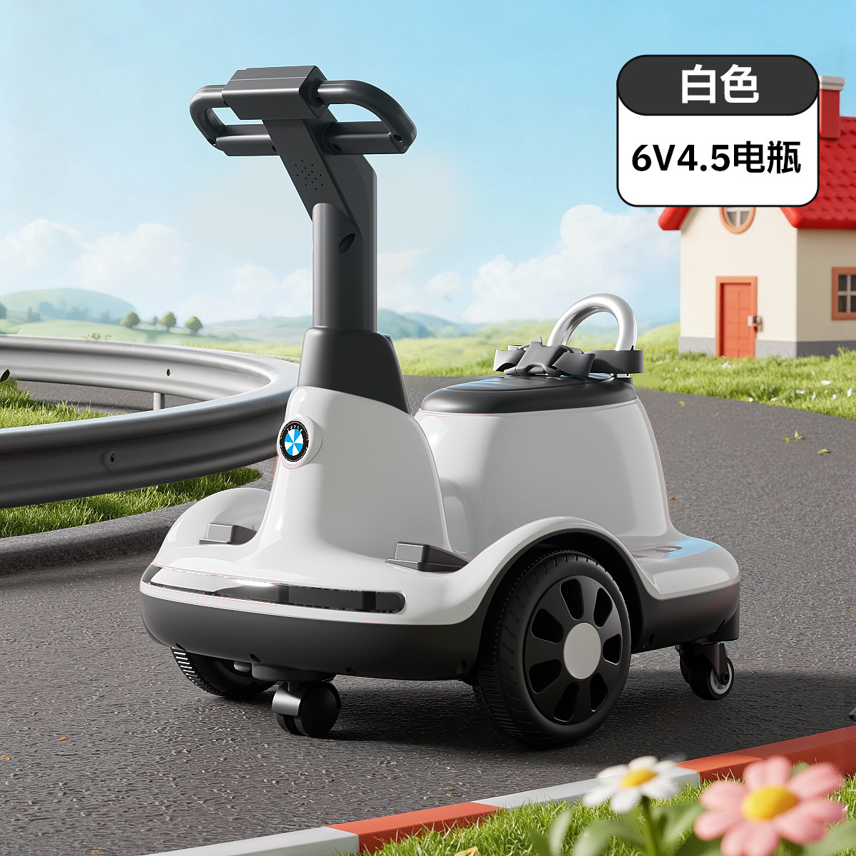 Coche eléctrico para niños de 1 - 6 años de edad para bebés de equilibrio interior motocicleta giratoria recargable coche de deriva puede sentarse y controlar remotamente