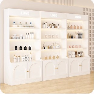 Display Cabinet Products Cosmetics Shelf Sample Hospital Nail Salon Storage Rack Multi-Layer Glass Door Display Cabinet
