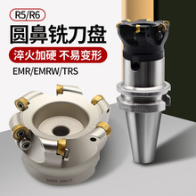 TRS/EMR圆鼻铣刀盘50R5刀盘50R6飞刀盘EMRW圆鼻刀63/80/100面铣刀