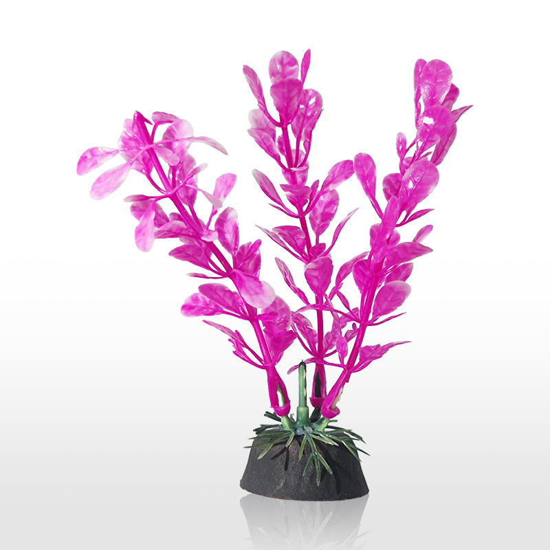Planta de simulación acuario de hierba pequeña de 10 cm, paisajismo de peceras, decoración de plantas acuáticas, fabricantes de algas de plástico, venta caliente