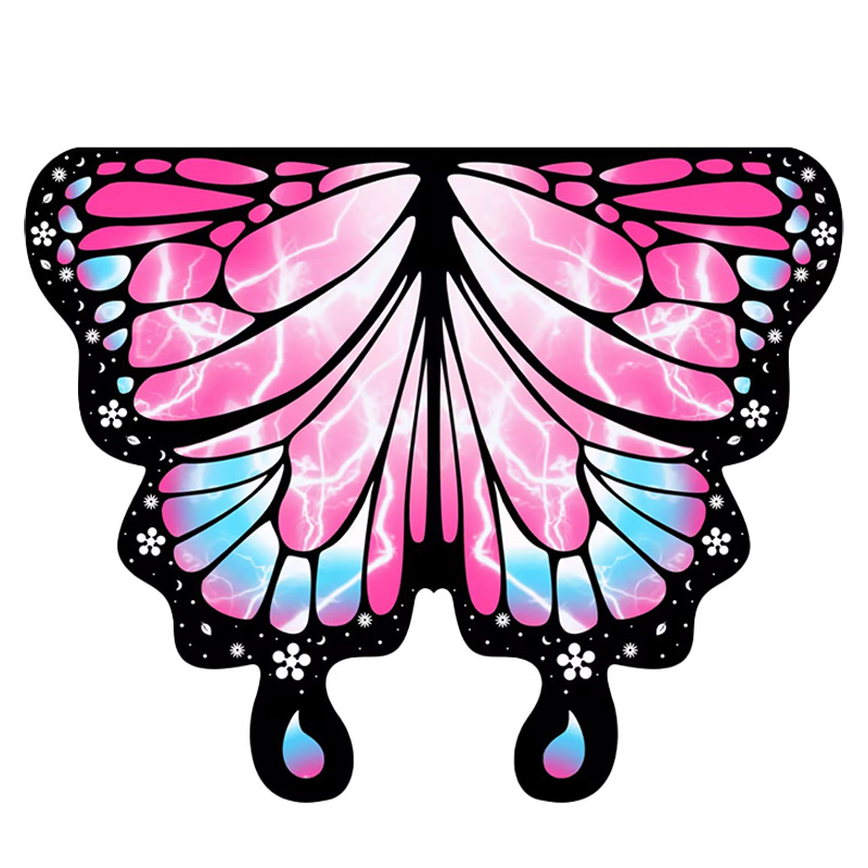 Europa y Estados Unidos transfronterizos nuevos capas de mariposa Halloween Zhejiang disfraces de baile del vientre cambiantes de color capas de espectáculo de escenario capas