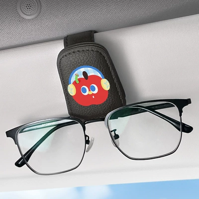 Car Glasses Clip/Bill Clip — New Model Car-Mounted Glasses Clip - black-music-apple