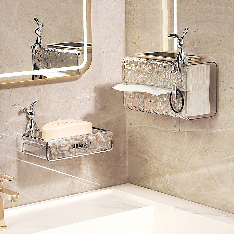 Conejo creativo red rojo de dibujos animados sentado oreja larga conejo decoración luz lujo sala de estar TV gabinete vino gabinete entrada decoración