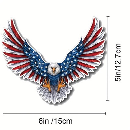 Bald Eagle American Flag 스티커 자동차 스티커 오토바이 스티커 노트북 장식 스티커