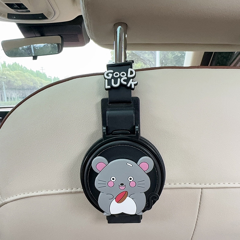 Car cup holder/beverage holder — FAW Cup Holder Hook - cup-holderhook-2-in-1-black-rat