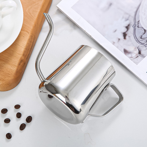 Hand-brewed coffee pot, hanging ear coffee hand-brewed kettle, 304 stainless steel fine mouth coffee pot, long mouth drip kettle factory
