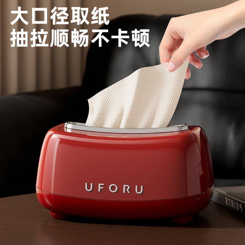 High-Capacity, Stylish Tissue Box for Home Use, Suitable for Bathroom and Living Room, with Built-In Spring Mechanism for Lifting and Lowering the Box High-Capacity, Stylish Tissue Box for Home Use, Suitable for Bathroom and Living Room, with Built-In Spring Mechanism for Lifting and Lowering the Box