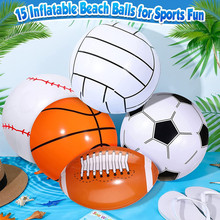 充气沙滩球 彩色PVC吹气篮球 夏威夷橄榄戏水足球派对玩具沙滩球