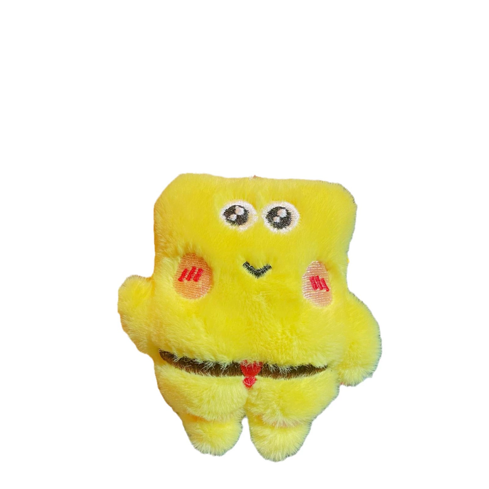 Cartoon creative sponge plush doll, keychain, pendant