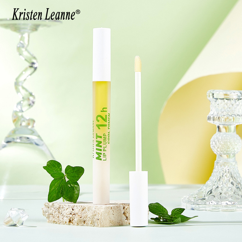 Aceite labial de larga duración Black Technology de KRISTEN LEANNE con efecto refrescante y transparencia de menta Duddy Lips_voghion.com