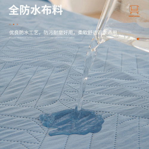 Amazon Pet Bed Waterproof Non-Penetrating Pee Proof Washable Anti-Slip Pet Mat Ultrasound Quilted Bed Cover