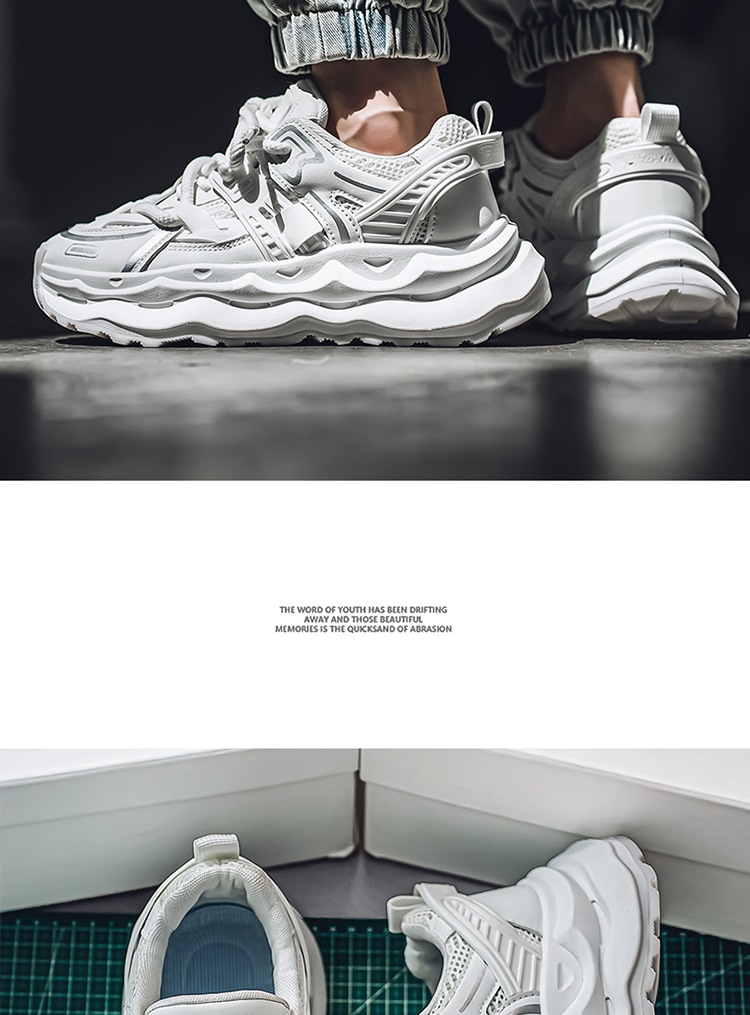 Herren Herbst Mesh atmungsaktiv vielseitig Casual Sport für Studenten laufen stoßdämpfende dicke Sohle Anti-Rutsch-Höhe_voghion.com