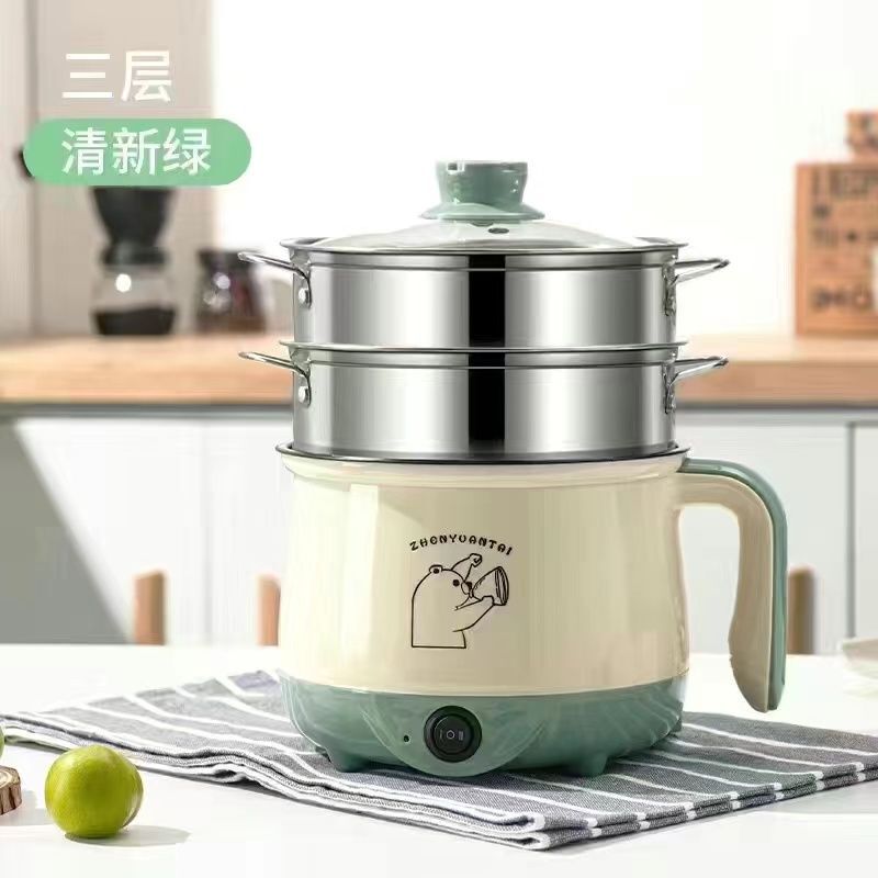 德国电煮锅蒸煮一体全自动宿舍学生小电锅家用多功能电饭煲火锅|undefined
