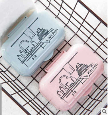 With cover Leachate soap box Soap box Shower Room waterproof Cartoon printing Dish