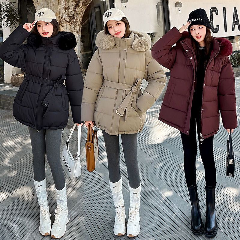 Long winter down jacket