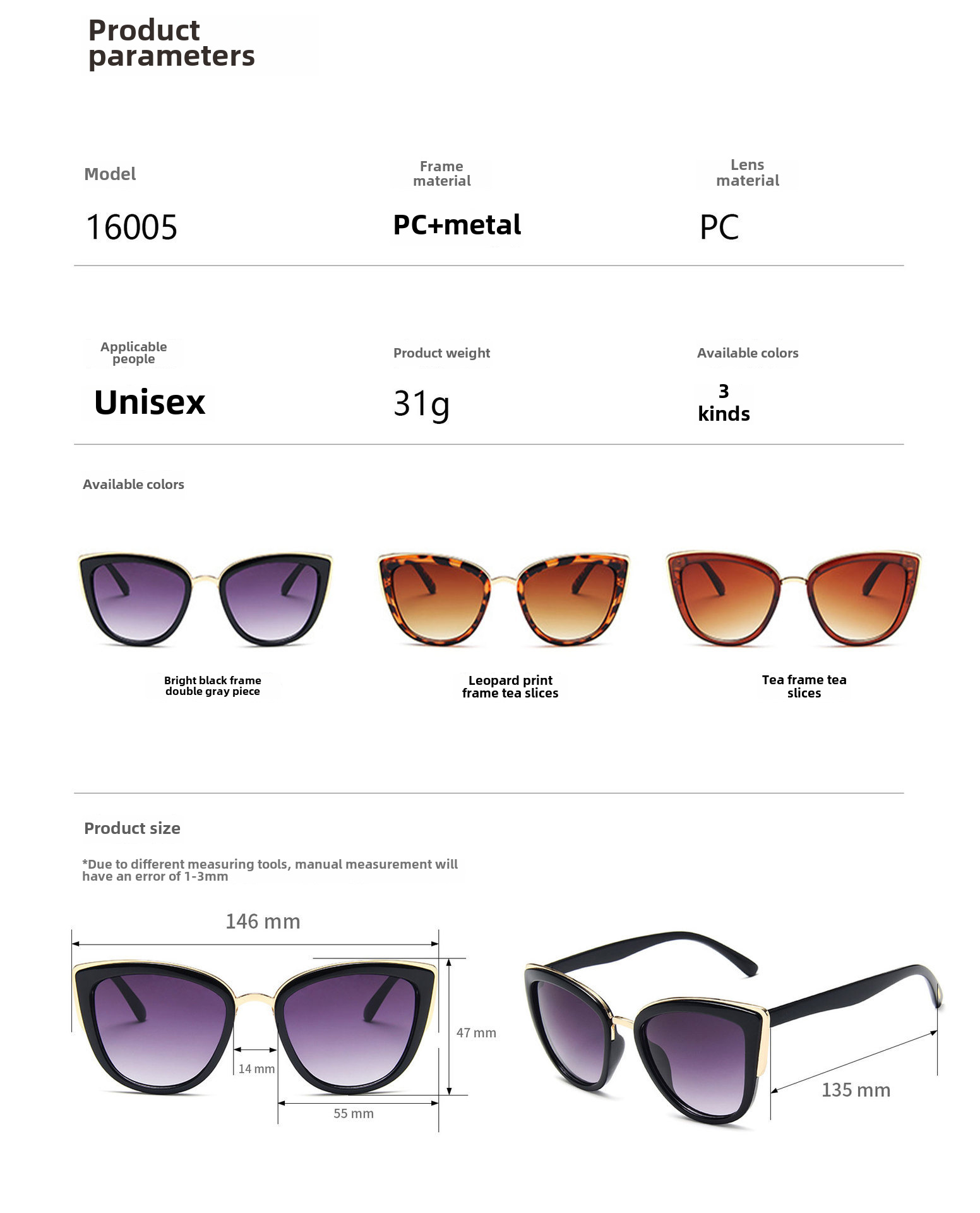 Fabréck direkt grenziwwerschreidend Bestseller Brëller Europäesch an amerikanesch Trend Damen Cat's Eye Sonnebrëller Perséinlechkeet Leopardfaarf Sonnebrëller Grousshandel_voghion.com