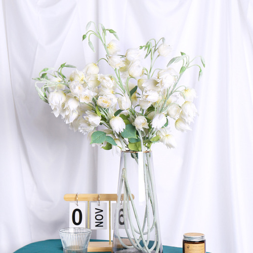 Manufacturer wholesale wedding wedding decoration silk flowers fake flowers floristry lily of the valley ins wind fresh artificial flowers windbell flower
