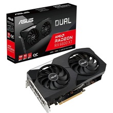 适用于华硕AMD RADEON ASUS DUAL RX 6600XT O8G 电竞游戏显卡