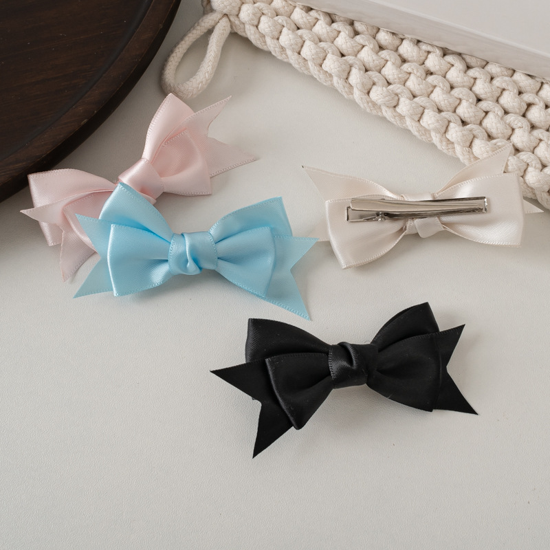 Women's Sweet Simple Style Bow Knot Cloth Hair Clip display picture 7