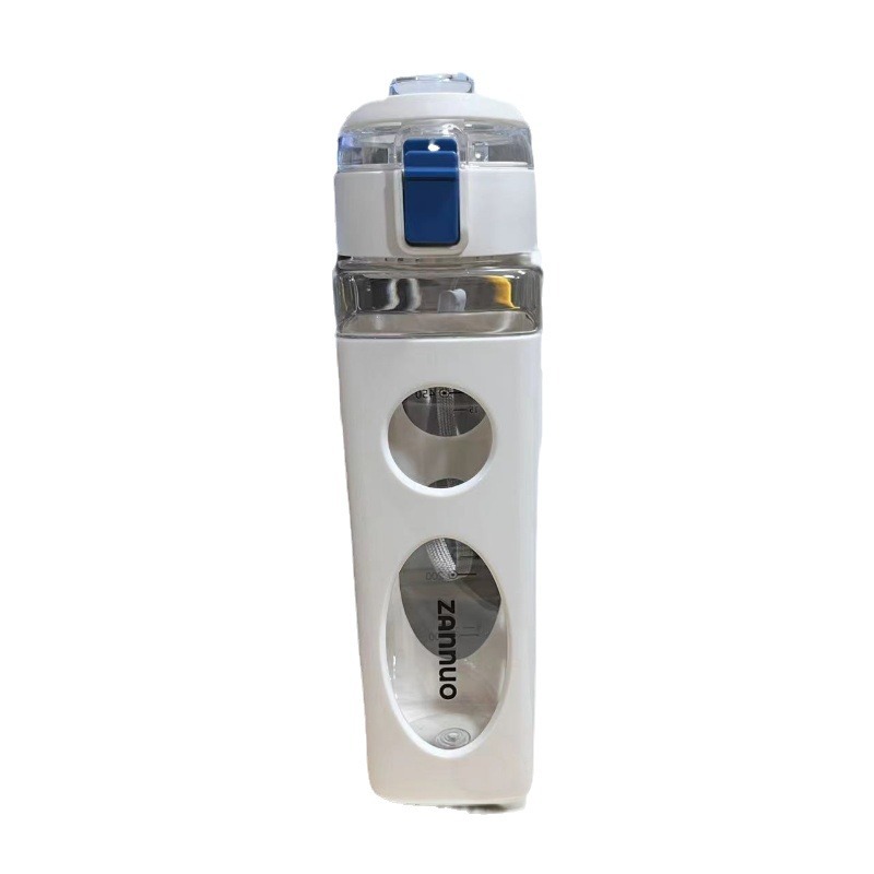 Verano nuevos deportes al aire libre taza de agua de plástico cuadrado fresco simple estudiante portátil pequeña boca taza de agua en stock al por mayor