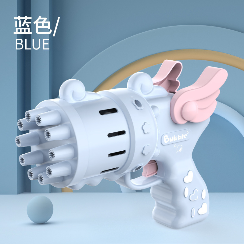 抖音同款七彩电动泡泡机泡泡枪六一儿童户外玩具地摊教育机构厂家