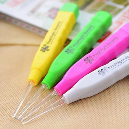 20 luminous ear picks, ear picks with lights, ear picks for children, babies, and adults, ear picks, visual set