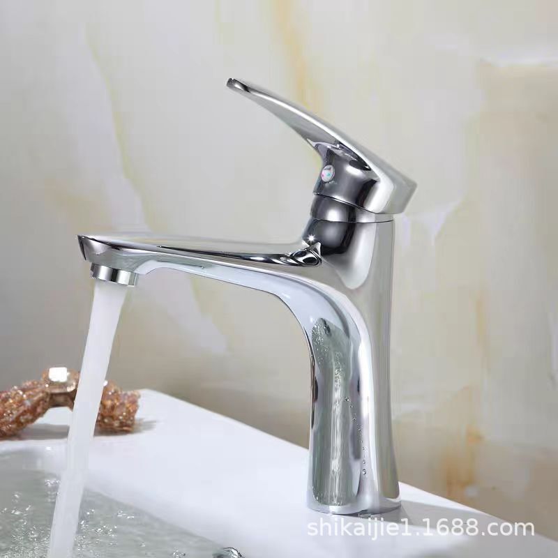 Factory direct supply zinc alloy shark single hole dish wash basin wash basin toilet single hot and cold bathroom mixing faucet