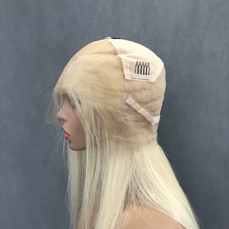 HD HD full lace headgear full hand woven natural color 613# composable spot stock wig cover