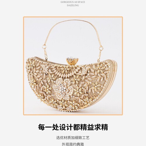 New Cross-Border European & American Style Vintage Evening Bag for Women — Chic Cheongsam-Style Party Handbag, Trendy Socialite Design, Available as a Wholesale Crossbody or Clutch Option