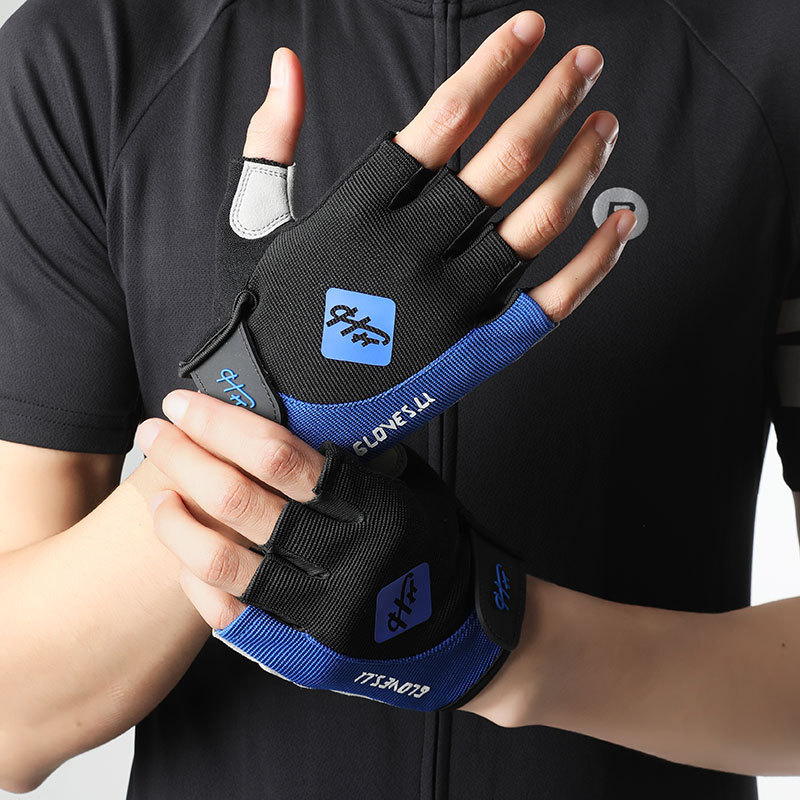 Deportes al aire libre para hombres y mujeres escaleras de tela fitness antideslizante transpirable ciclismo de dedo completo Frisbee resistente al desgaste guantes de bicicleta de pantalla táctil