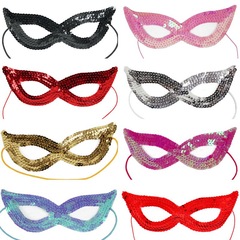 Costume Party Supplies Halloween Party Decorations Glitter Masks Glitter Eye Mask