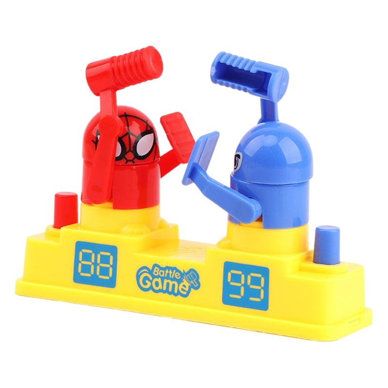 TikTok mismo juego de fiesta jugar doble juguete Ataque creativo y defensa contra luchador contra huelga villano juguete