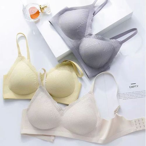 Summer latex seamless sports bra push-up lace camisole no rims bra beautiful back thin style